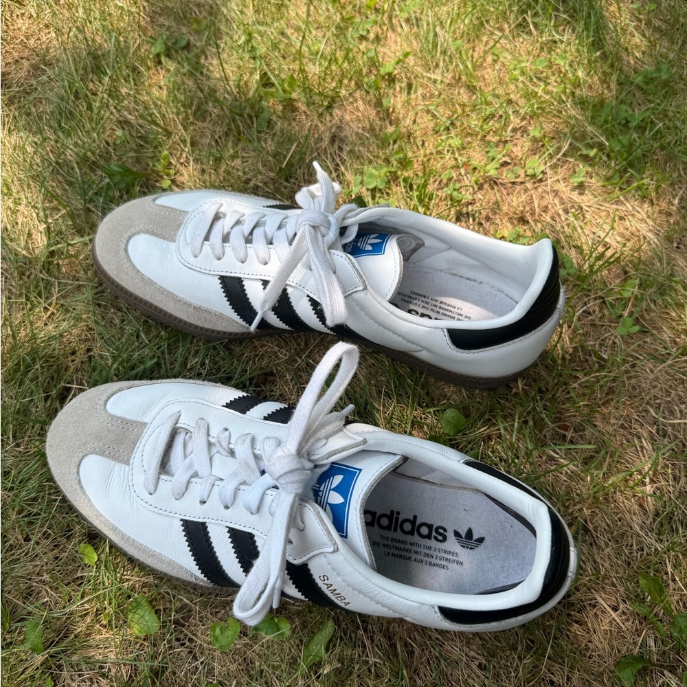 Adidas White and Black Sneakers